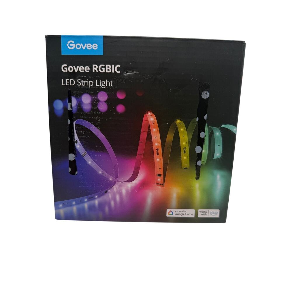 Govee 100ft RGBIC LED Strip Lights Smart WiFi App Control Music Sync H618F